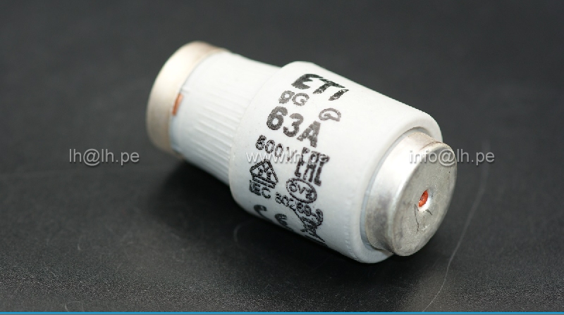 002313403                            Fusible botella 63A, 500VAC, gG, DIII, Marca ETI