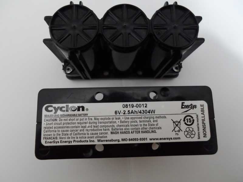 0819-0012     Battery Cyclon Monobloc 6V 2.5Ah