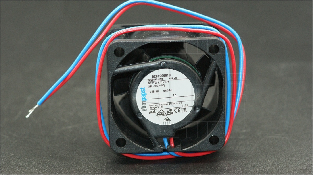 414JH                   Ventilador: DC; axiales; 24VDC; 40x40x25mm; 22m3/h; 43dBA; bola; Marca: EBM PAPTS