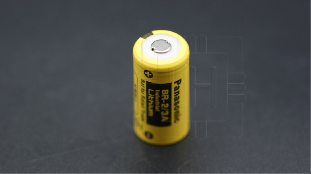BR-2/3A          Bateria Lithium 3.0V, 1200mAh,  2/3A,Industrial; Marca: Panasonic