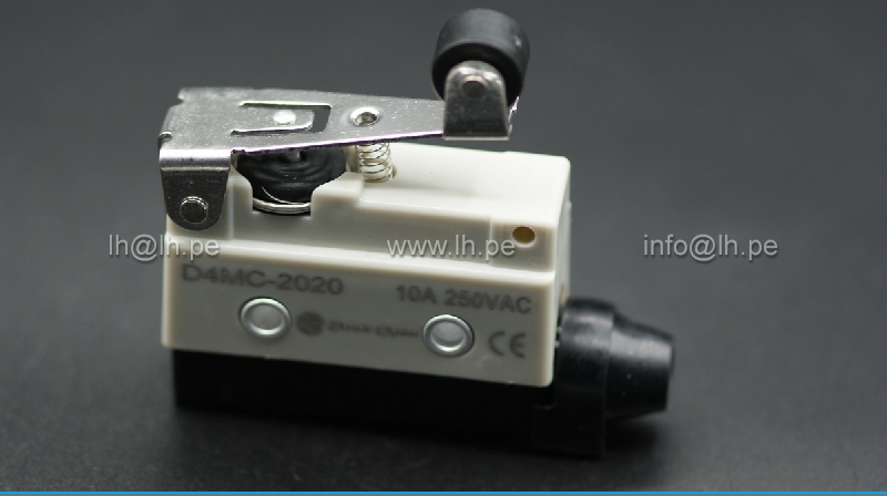 D4MC-2020               Interruptor de fin de carrera; 10A, 250VAC, palanca angular con roldana