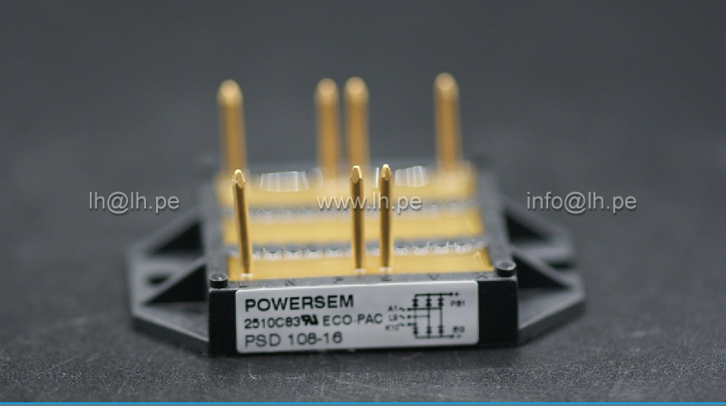 PSD108/16                    Puente rectificador, trifásico, 117A, 1600V, Marca Powersem