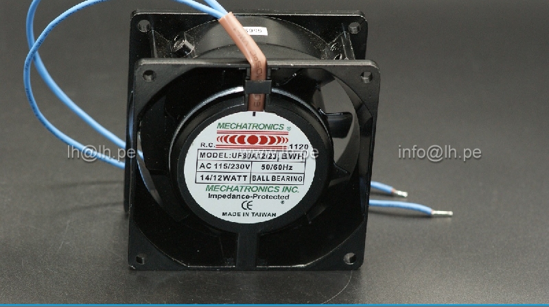 UF80A12/23 BWH                 Ventilador axial AC, 80x80x38mm, 115/230VAC, 50/60Hz, 14/12Watt, Marca: Mechatronics
