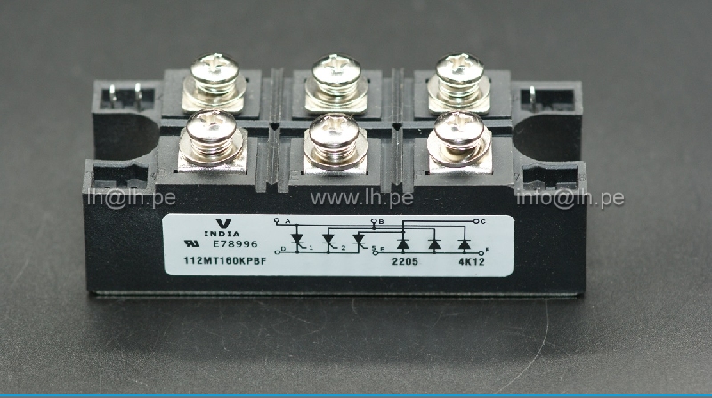 112MT160KPBF               Bridge rectifier: half-controlled; Urmax:  110A, 1600V; If: MTK, Vishay