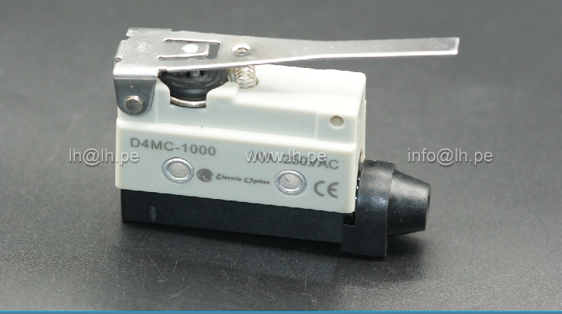 D4MC-1000                         Interruptor de fin de carrera, palanca angular, SPDT, 10A, 250VAC