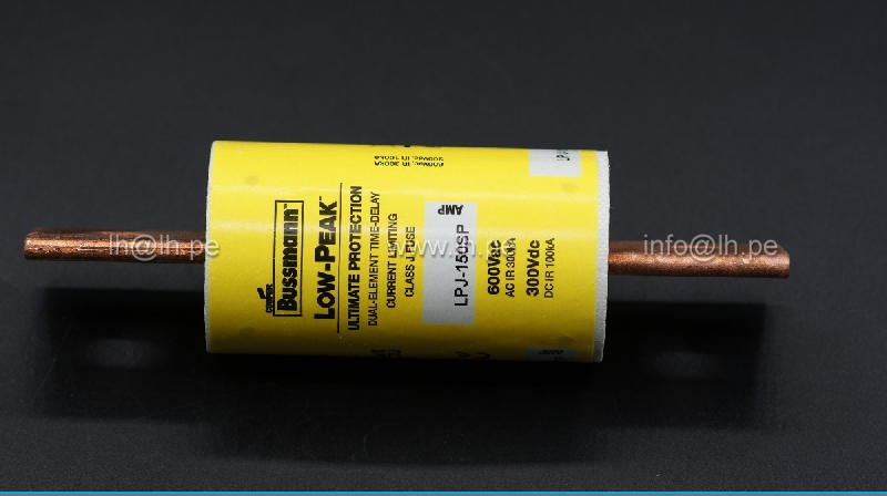 LPJ-150SP                   Fusibles Low-Peak  LPJ, Clase J, 150A, 600VAC / 300 VDC; Marca: Eaton Bussmann