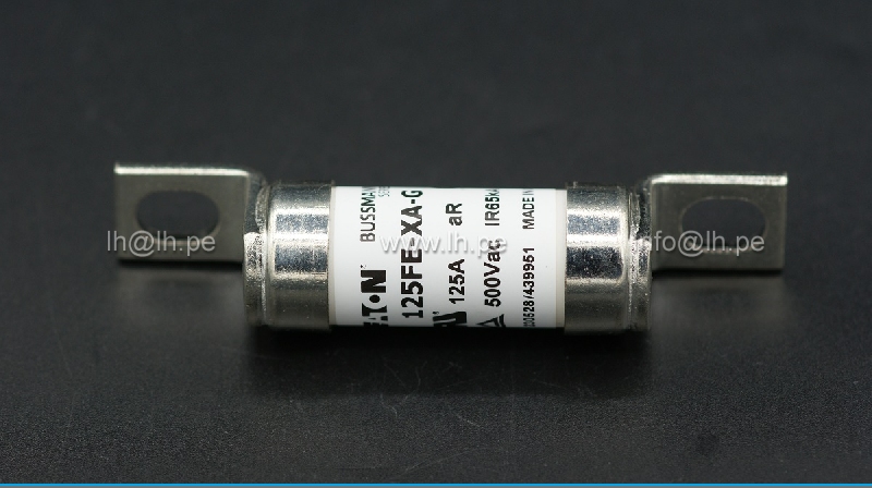 125FE-XA-G                   Fusible de alta velocidad 125A, 500VAC, IR65kA, para la protección de dispositivos semiconductores, EATON