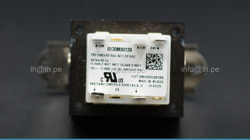 0130M00138                        Transformador, 208/230V 24VAC, 40VA 60Hz, Parte # 0130M00138;