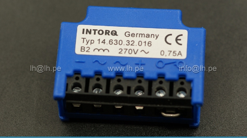 14.630.32.016                      Rectificador de freno B2,.... 270V....0.75A, puente de onda completa; INTORQ