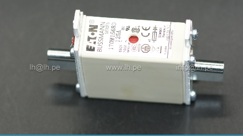 170M1568D                   Fusible Ultra Rápido NH-000, 125A, 690/700V, aR, Marca Eaton
