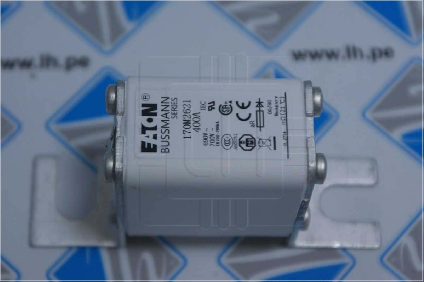 170M2621              FUSIBLE ULTRARAPIDO 400A 690/700V 00/80 AR UR, EATON ELECTRIC