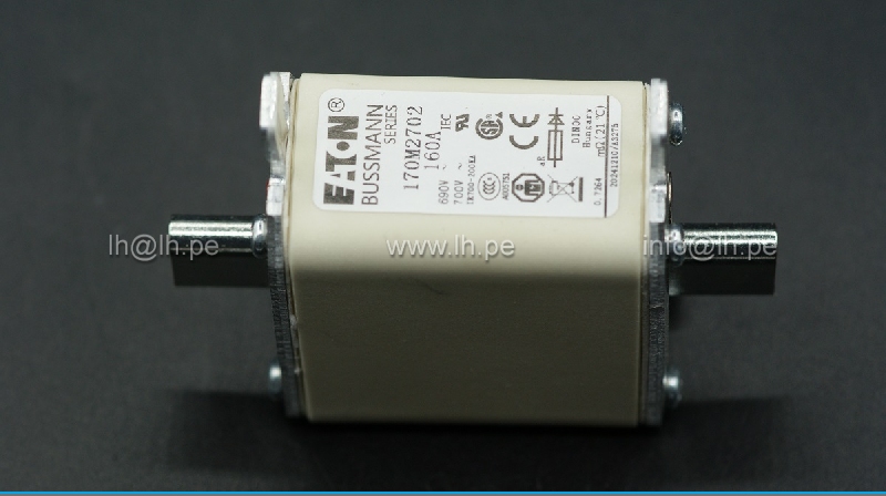 170M2702                Fusible alta velocidad NH-00 160A, 690/700V (IEC), indicador, EATON 