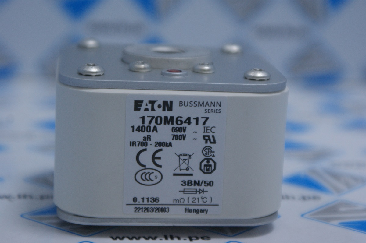 170M6417              Fusible Ultra Rapido Semi-Conductor High Speed 1400A, 690/700V, 200kA