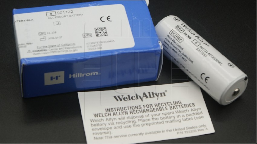 72200                Batería recargable NiCad de repuesto #72200; Marca: Welch Allyn