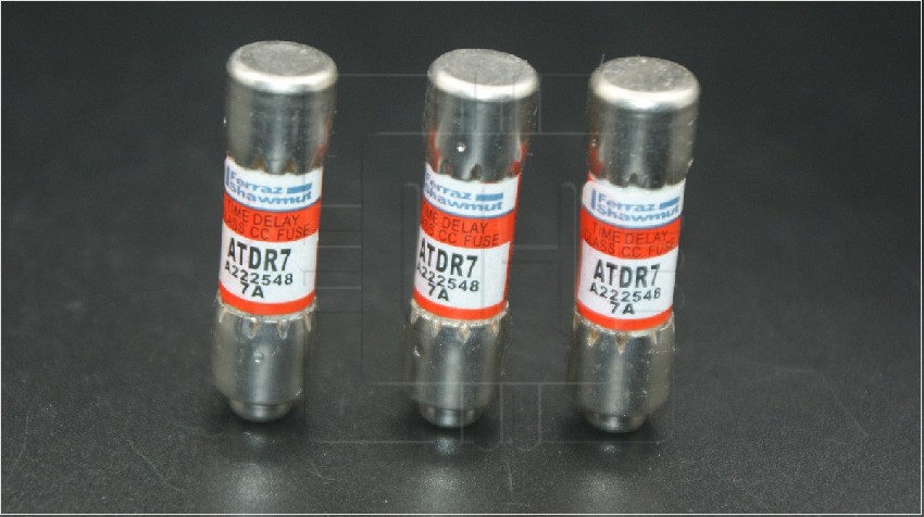 ATDR7                 Mersen ATDR7 Class CC / Time Delay Amp-Trap 2000 ATDR Fuse - 7amp. (AC: 600VAC, 200kA I.R. DC: 300VDC, 100kA I.R.)