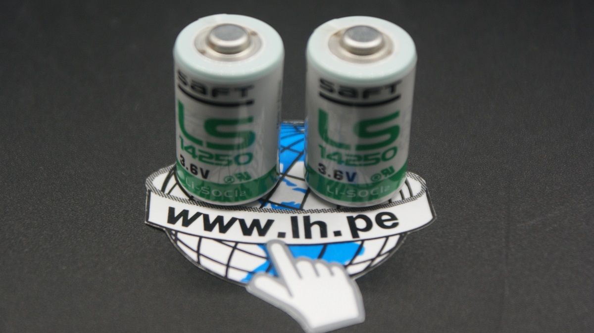LS14250     Batería Lithium Size 1/2AA, 3.6V, 1200mAh, Made In France