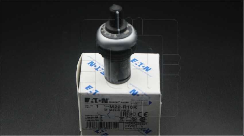 M22-R10K          Potenciómetro monovuelta 22mm, 10kΩ, RMQ-Titan, -25-70°C, IP66, Marca: Eaton