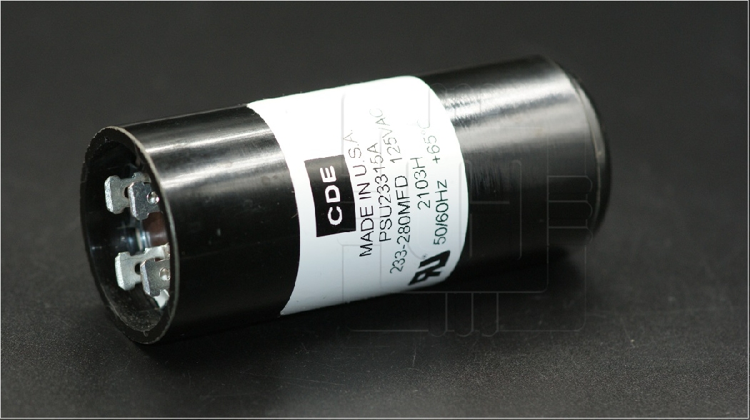 PSU23315B             Capacitor de arranque para motor 233-280uF, 110/125V, marca CDE