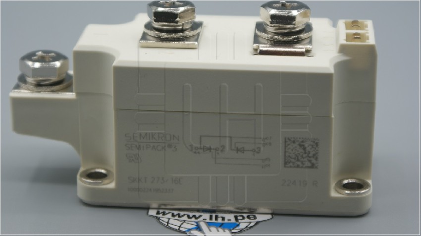 SKKT273/16E                Modulo Thyristor SCR, 320A, 1600V, 7-Pin A, SEMIKRON 