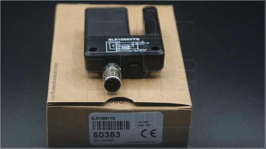 SLE10B6VYQ              Sensor fotoeléctrico, ranura, detección 10mm, 10-30VDC, NPN/PNP, QDC, 60383, Marca: Banner Engineering