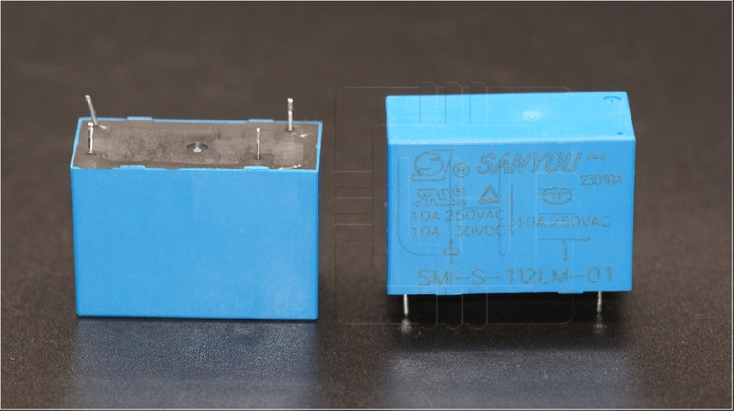 SMI-S-112LM                   Relé: electromagnético; SPST-NO; bobina 12VDC; 4 Pin; 12A/277VAC; SMI, Marca: Sanyou