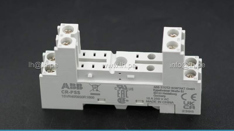CR-PSS 1SVR405650R1000                       Base para relay 8 Pines para riel DIN, ABB