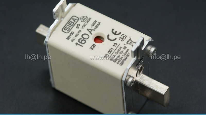 2000113.160                  Fusible de Cerámica NH00, 160A, 500VAC, 220VDC, 120kA, SIBA