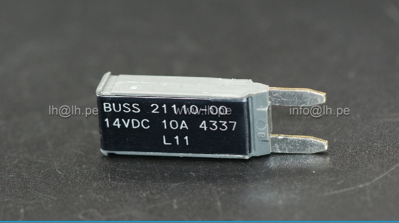 21110-00                 Fusible ATM Circuit Breaker, Type I Reset, 10A, 14VDC, Buss, EATON