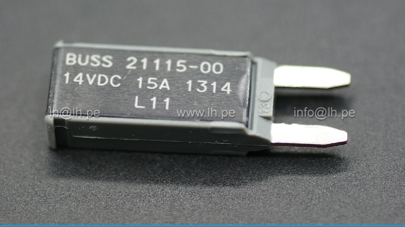 21115-00              Fusible ATM Circuit Breaker, Type I Reset, 15A, 14VDC, Buss, EATON