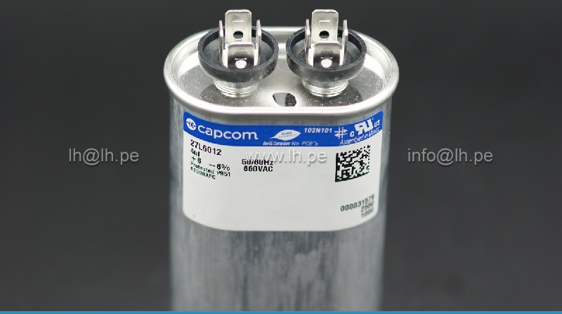 27L6012                          Capacitor Metalizado 4uF, 660VAC, 6% +/-, 50/60Hz, CAPCOM