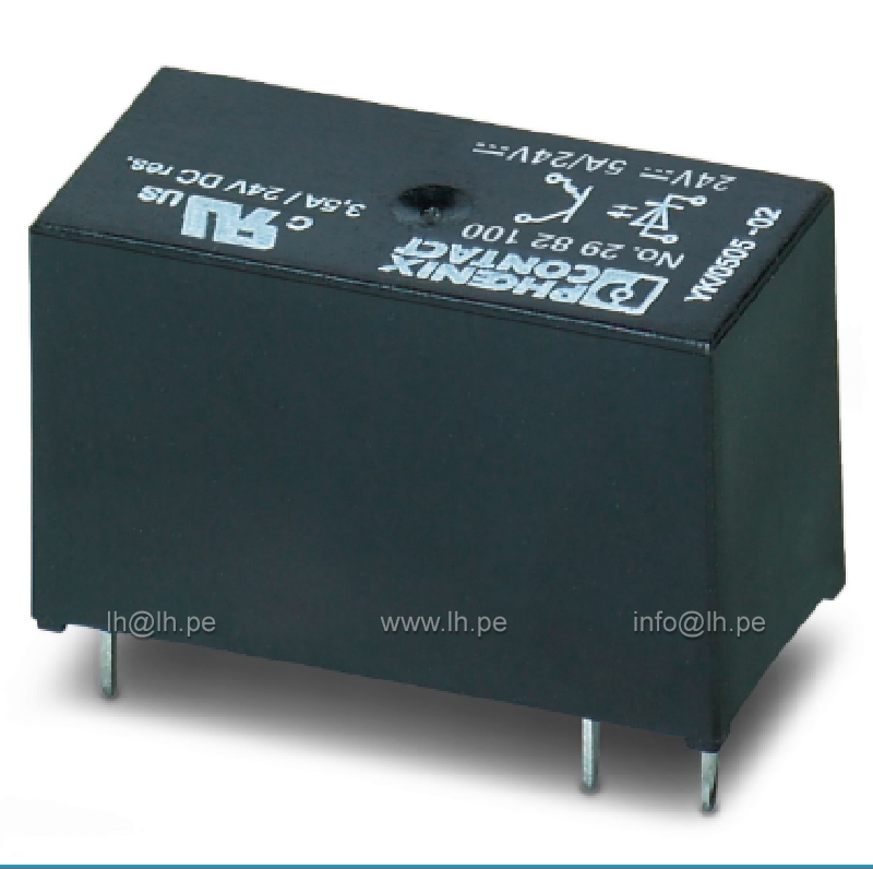 2982100 PLC-BSC-24DC/21                   Rele Estado sólido fotoacoplado (fotorelé) SPST-NO (NA) (1 Forma A) 24VDC, 5A, 3-33VDC, PHOENIX CONTACT
