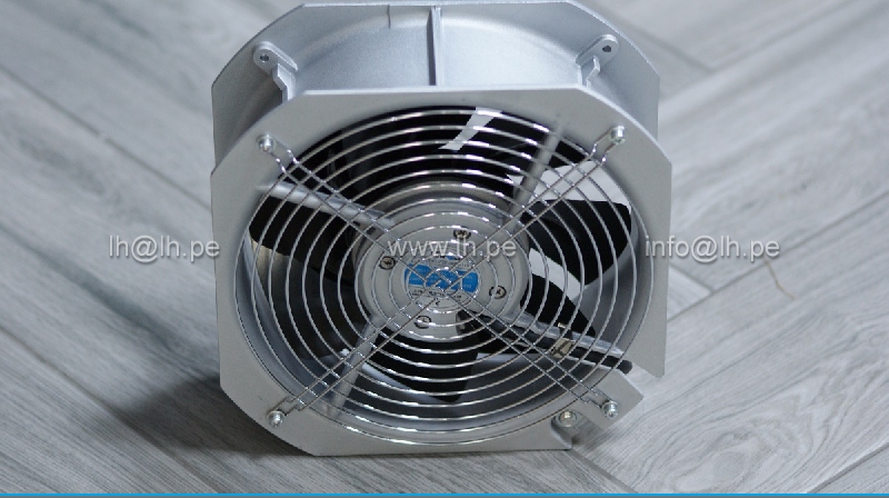 F2E-260B-115                  Ventilador de aluminio con rejilla 260x225x80mm, 115VAC, 0.7/0.68A 67/74W, 50/60Hz, 2500/2750RPM, 5uF, 250VAC, Marca: Leipole