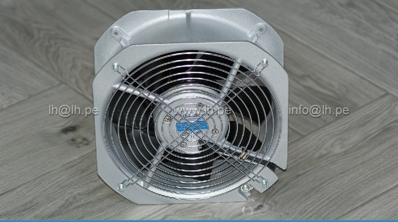 F2E-260B-230                   Ventilador de aluminio con rejilla 260x225x80mm, 230VAC, 0.32/0.30A 64/71W, 50/60Hz, 2550/2800RPM, 1.5uF, 450VAC, Marca: Leipole