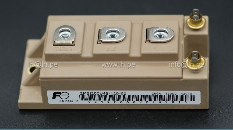 2MBI200U4B-120-50         Módulo IGBT 200A, 1200V, Marca Fuji Electric