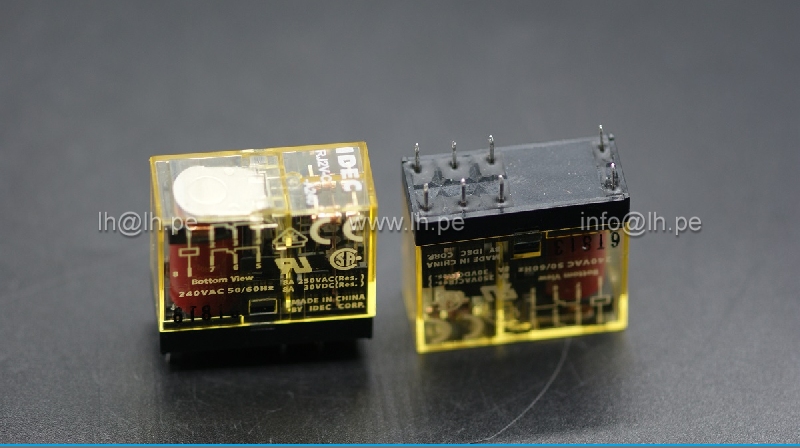 RJ2V-C-A240                       Relay miniatura PCB DPDT 8A Bobina 240VAC, 8 Pines, Marca: IEDC