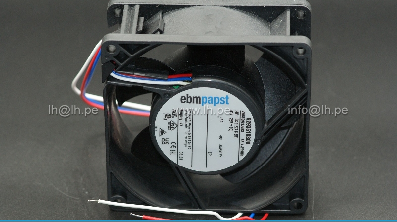 3214J/39NR                Ventilador axial, DC, 24VDC, 6.5W, 92x92x38mm, con salida de 3 cables, EBM PAPTS
