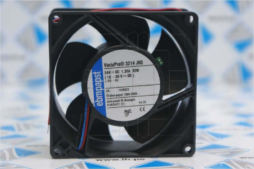 3214JH3   VENTILADOR AXIAL F 92MM, 24VDC