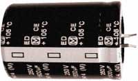 EETED2G331DA     Capacitor; Aluminum Electrolytic; Snap-InCap ED 330uF 400V 105Deg C