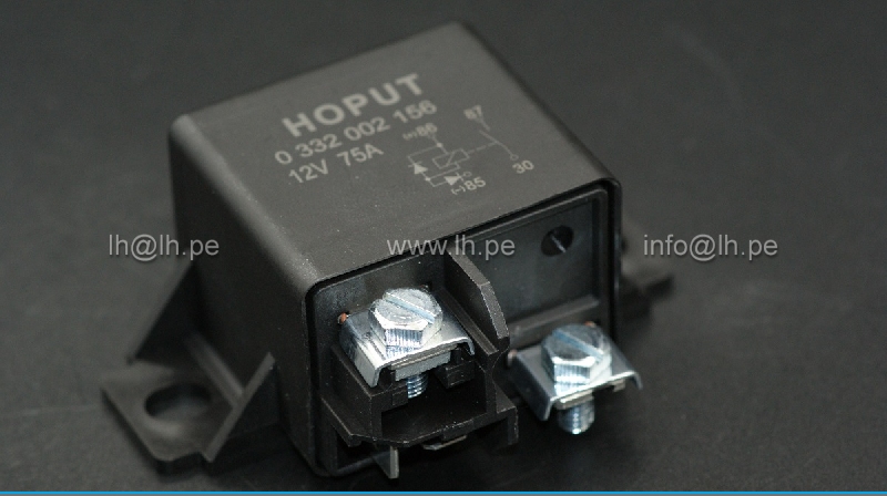 0332002156 V23232-A0001-Y003                 Relé automotriz de potencia abierto normal, 12V, 75A, 4 Terminales