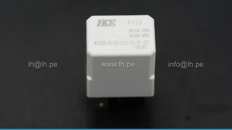 4133-S-DC12V-C-R-ZZ                      Rele automotriz 12VDC, 5 Pines, 35/20A, HKE Electronics