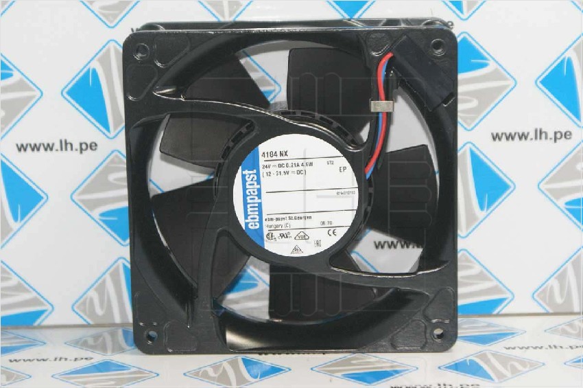 4184NX             Ventilador Axial, 119x119x38mm, 24VDC