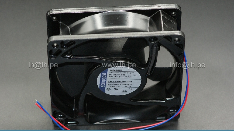 4414HHU                   Ventilador DC, axial, 24VDC, 11.2W, 119x119x38mm, 240m3/h, 50dBA, bolas, Marca: EBM PAPTS