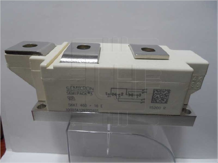 SKKT460/16E    Módulo Thyristor 460A, 1600V, 2.2kV, atornillado, SEMIPACK5