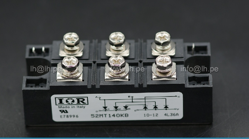 52MT140KB                Diodo puente rectificador trifásico 55A, 1400V medio controlado, I&R Rectifier