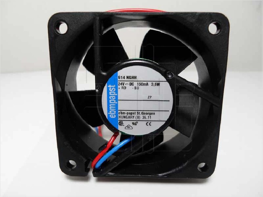 614NGHH     Ventilador 60x60x20mm 24VDC 33CFM