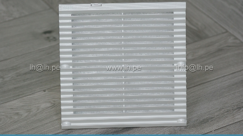 FKL6625.230              Ventilador con filtro y rejilla 255x255mm, 230VAC, 50/60Hz, 0.26/0.20A, 2600/2900RPM, 37/36W, LEIPOLE