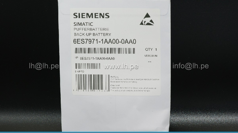 6ES7971-1AA00-0AA0       Batería Lithium Siemens para usar con S5-90U Series, SIMATIC S7-300 Series