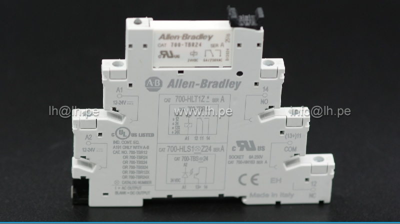 700-HLT1Z24                      Módulo de interfaz 24VDC, riel DIN, 6A/250VAC, Allen Bradley