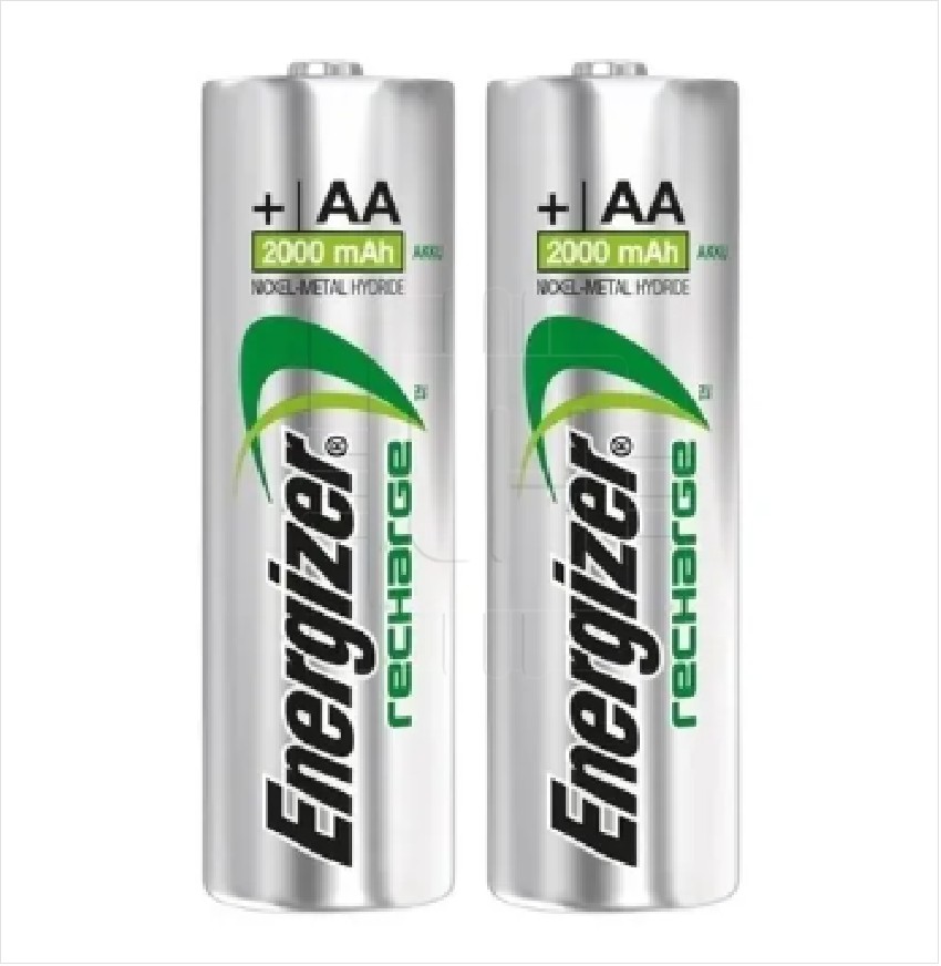 7638900417050           Pilas Recargable Ni-MH, 1.2V, 2000mah, AA, marca Energizer.