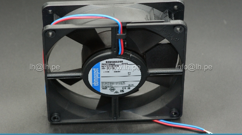 4314U 9294305398                      Ventilador axial 24VDC, 119x119x32mm, 2 cables, marca EBM PAPST
